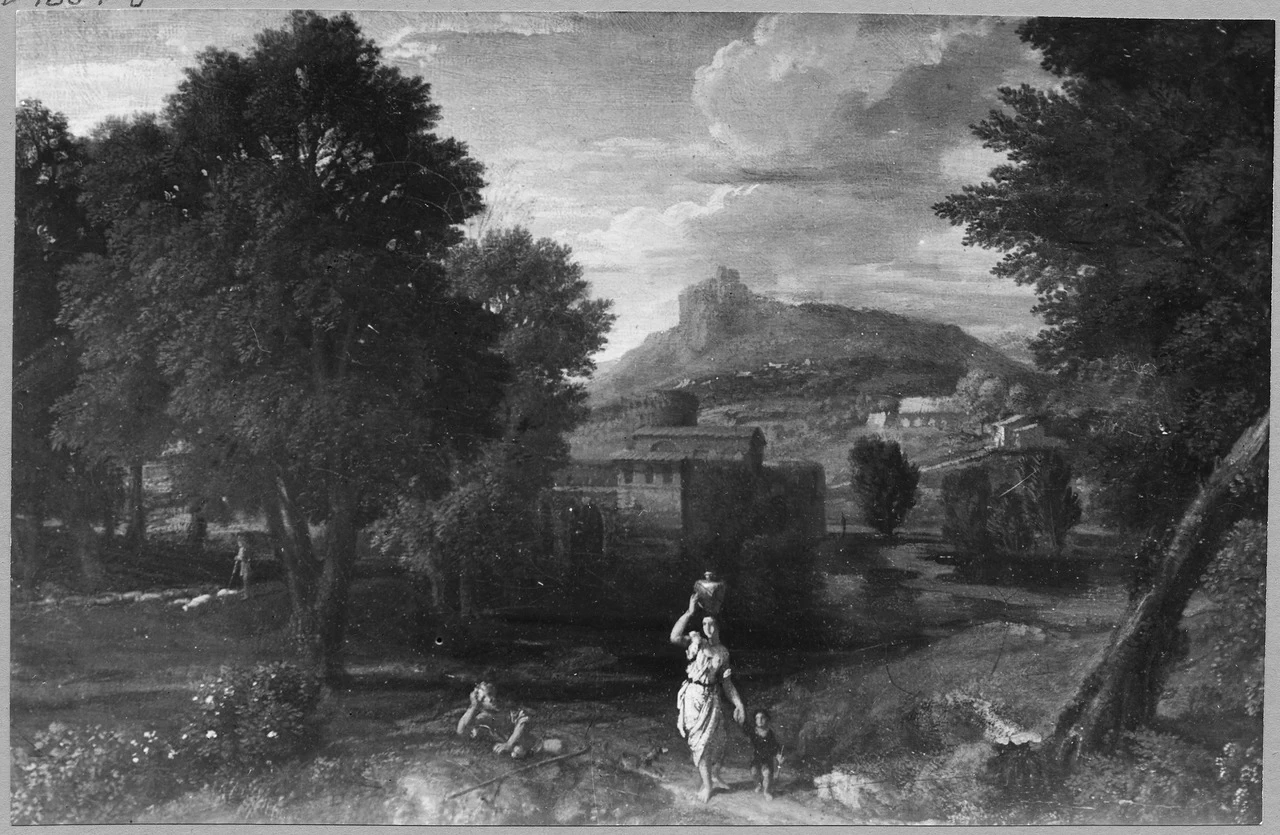 Paesaggio con una donna che porta una brocca - Nationalmuseum